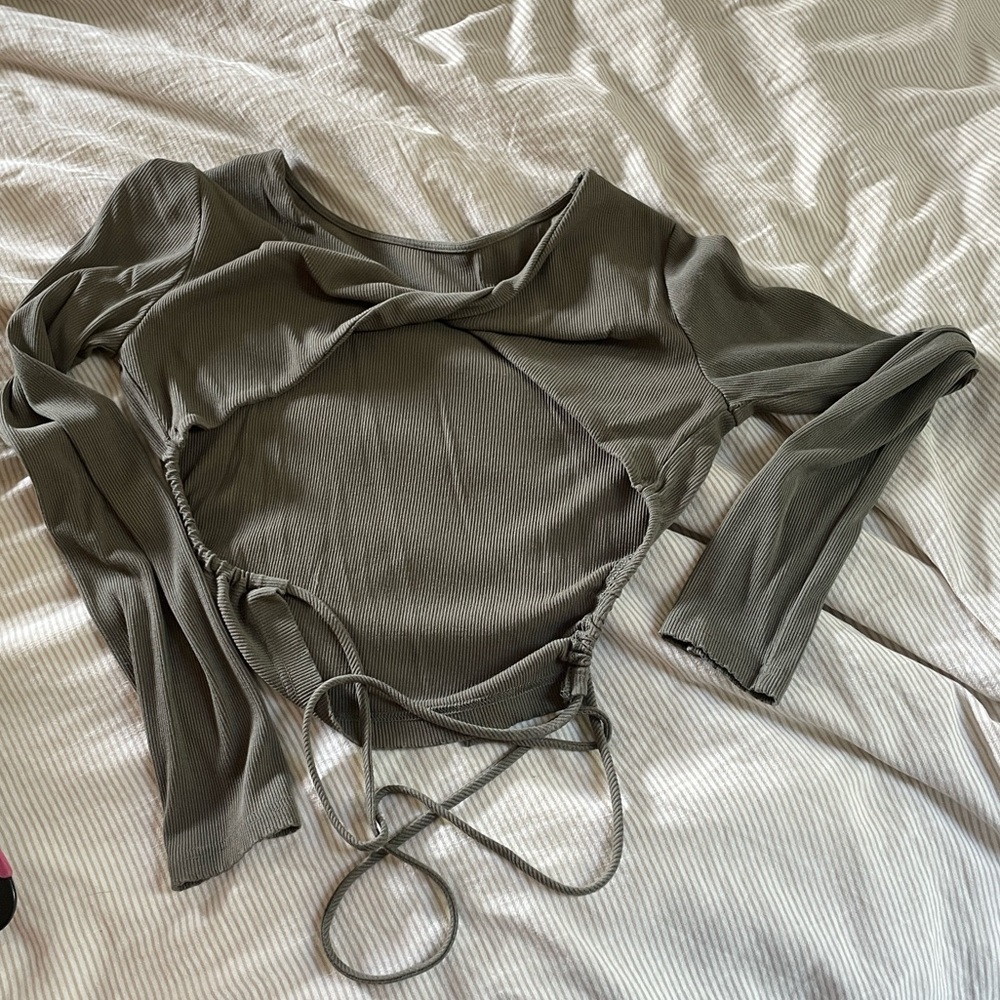 12th Tribe cropped backless top